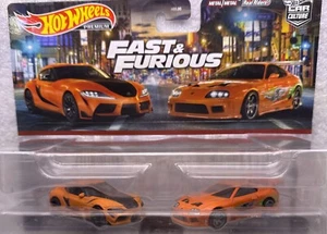 Hot Wheels Premium 2pk 2021 Toyota GR Supra & Supra Fast & Furious Fast Ship! - Picture 1 of 9