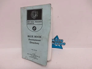 BMW Riders Association International Libro Azul Directorio Anónimo Edición 1991 - Imagen 1 de 1