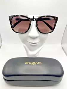 Balmain BL2106B Designer Sunglasses Tortoise Black/Brown C01 52-20-140 - Picture 1 of 10