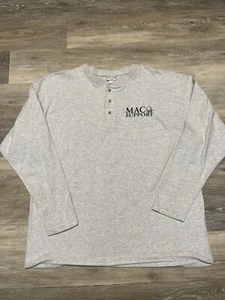 Vintage 90s Apple Face Logo Long Sleeve T-Shirt Macintosh Mac Tee Size XL - Picture 1 of 5