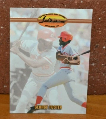 TED WILLIAMS BASEBALL CARD COMPANY GEORGE FOSTER CINCINNATI REDS - Image 1 of 2