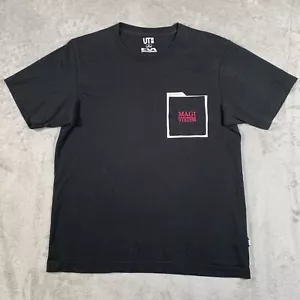 Uniqlo UT T Shirt Mens Medium Black EVA Evangelion Dr Naoko Akagi Magi System - Picture 1 of 13