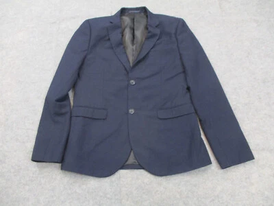 Topman Blazer Hombre 40 Regular Azul 2 Botones Forrado Deporte Abrigo Chaqueta Foto 1 de 4