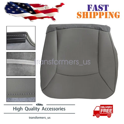 Cubierta de asiento de cuero gris inferior de pasajero para camioneta Ford E150 E250 E350 2002-2008 Foto 1 de 4