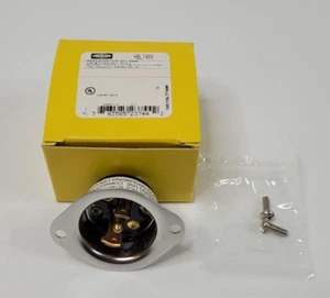Hubbell HBL7486 15A Midget Inlet Locking Receptacle 3P 3W 125/250V - Picture 1 of 6