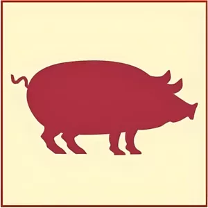 PIGGIE SCHABLONE - BAUERNHOFTIERE Land VOLK stabile Vorlage - Die kunstvolle Schablone - Bild 1 von 6