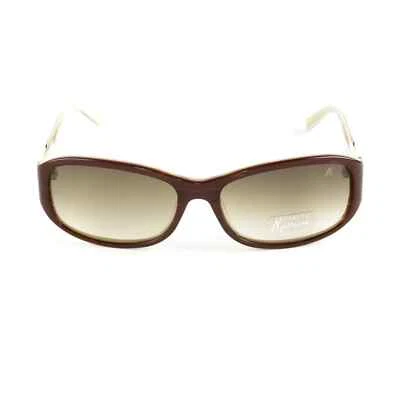 Gafas de sol Marciano By Guess GM645 AMB-34 marco ovalado de plástico marrón 58-16-135 Foto 1 de 2