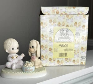 1997 Sharing Our Christmas Together Precious Moments Figurine (With Box) - Picture 1 of 4