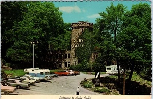 Entrance to Ruby Falls, Cavern Castle, Lookout Mountain, Tennessee Postcard - Picture 1 of 2