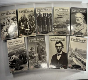 New The Civil War Time Life 1990 Box Set of 9 VHS Tapes 1861-65 (7 of 9 Sealed) - Picture 1 of 18