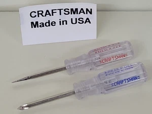 Craftsman Small Mini Phillips Flat Slotted Screwdriver Set 41541 41542 NOS USA - Foto 1 di 8