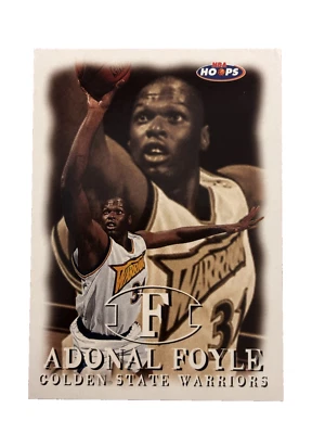 Excellent: Vintage 1998-99 NBA HOOPS Adonal Foyle Golden State Warriors Card - Image 1 of 2