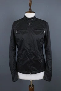 Belstaff Gold Label Full Zip Inner Leather Black Pockets Jacket Size 46 - Picture 1 of 23