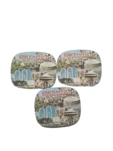  Seattle Space Needle Seattle Usa Souvenir  Coaster Count 3 Nice Collections 4" - Picture 1 of 2
