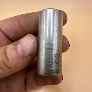 Vintage Craftsman 1/2” Semi Deep 12 Point Socket 3/8” Drive USA - Picture 1 of 6