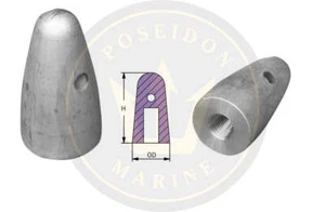 Recmar® shaft nut zinc anode Volvo Penta 25mm shaft M16 thread 873411 - Bild 1 von 1