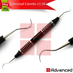 Escalador universal Periodontal Curette 17/18 cálculo pesado eliminación de placa hueco - Imagen 1 de 3