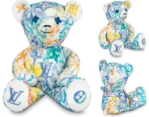Louis Vuitton Virgil Abloh Monogram Doudou Louis Teddy Bear Plush Doll - Picture 1 of 14