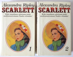 Alexandra Ripley SCARLETT 1-2, sequel to GONE WITH THE WIND Finland 1992 Finnish - Picture 1 of 4