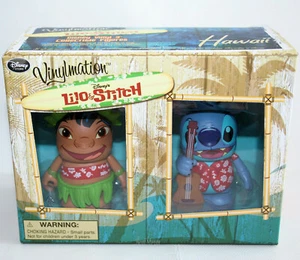 Juego de figuras de vinilo 3" Lilo & Stitch Hawaii Vinylmation exclusivo de Disney Store NUEVO - Imagen 1 de 7