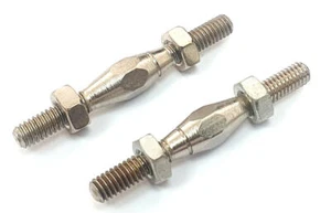 06048 1/10 Scale RC Steel Track Rods Pulling Steering Arm Center 38mm M4 4mm - Picture 1 of 1