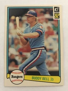 1982 Donruss David Buddy Bell #368 Texas Rangers - Foto 1 di 2