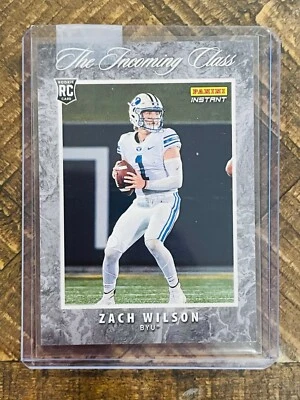 Zach Wilson RC - The Incoming Class Rookie - 2021 NFL Panini Instant 1/3109 - Image 1 of 2