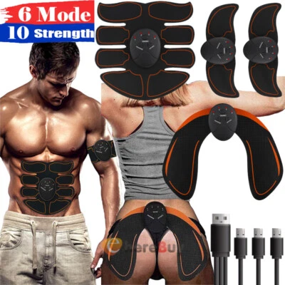 Muscle Stimulator EMS Ab Trainer Tens Unit Portable Stimulater Abs Massager Tool