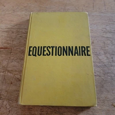 Equestionnaire: 1000 Questions and Answers for Horsemen, 1947 Edition, Hardcover - Image 1 of 4