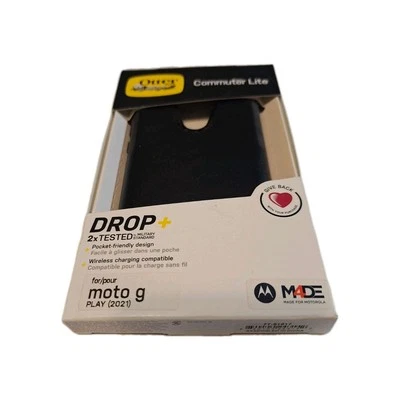 Capa OtterBox Commuter Lite para Moto G Play 2021 - Preta - Imagem 1 de 3