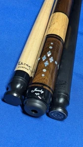 Rosewood/Spalted Maple Jacoby Custom Pool Cue Radial Pin Butt Alone 14.60oz - Picture 1 of 24
