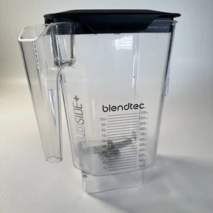 Blendtec Wildside + 36 oz Blender Pitcher/Jar, 2 Part Lid and Blade OEM Complete - Picture 1 of 8