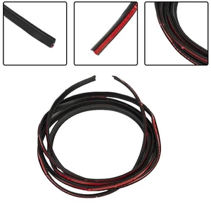 2M T-Type Rubber Sealing Strip Black For Car For Edge Trim Bumper Lip Side Skirt - Bild 1 von 23