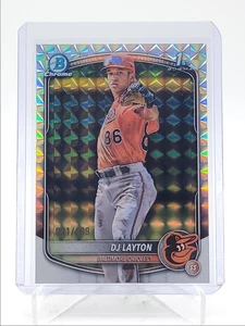 DJ LAYTON 2025 BOWMAN CHROME 1ST GEOMETRIC ORIOLES /499 Q3599 - Bild 1 von 2
