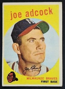 1959 Topps #315 Joe Adcock Milwaukee Braves - Bild 1 von 2