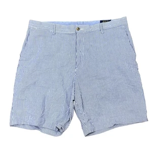 Polo Ralph Lauren 9,25" cucitura interna elasticizzata vestibilità classica pantaloncino seersucker uomo 36 - Foto 1 di 11