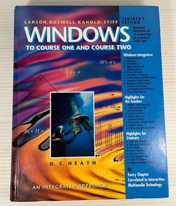 Windows to Course One and Course Two 1996 TE Larson, Boswell,Kanold 0669387541 - Picture 1 of 10