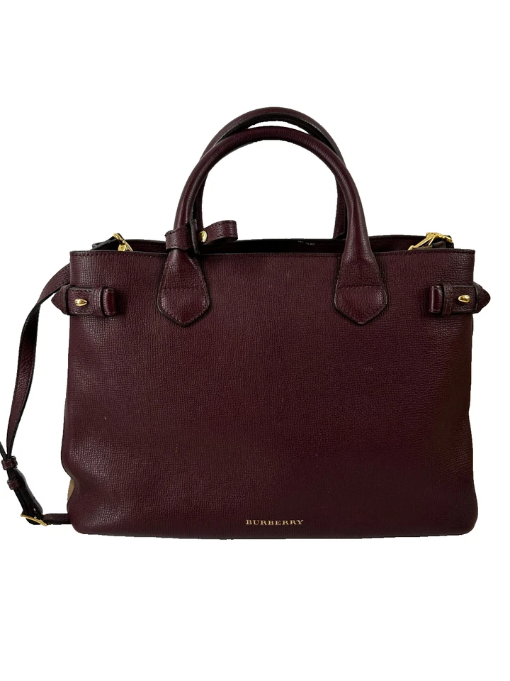 Burberry Banner Shoulder Bag Medium Multicolor Leather/Canvas - Image 1 of 4