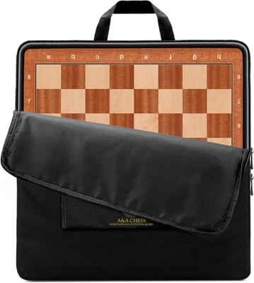 Tablero de ajedrez de torneo de madera profesional de 21,25" A&A/con incrustaciones de caoba y arce/  Foto 1 de 4