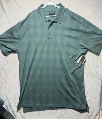 Camisa polo de golf ST. Johns Bay para hombre Quick Dri 2XL verde diamante manga corta XXL Foto 1 de 4