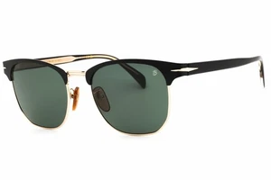 DAVID BECKHAM DB 7057/F/S 0003 QT Sunglasses Matte Black Frame Green Lens 56mm - Picture 1 of 4