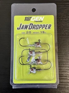 1st Gen Jaw Dropper 1/8oz 2/0 Mustad Hook Glimmer Shad - Picture 1 of 4