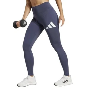 Adidas Damen Trainingsleggings Shadow Navy Logo Sportlich Größe S - Bild 1 von 5