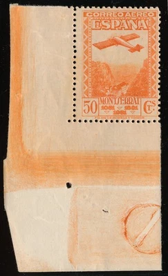 EDIFIL nº 653** - AVIONES MONTSERRAT - ESQUINA DE PLIEGO  - MNH - SUPER LUJO - Imagen 1 de 2