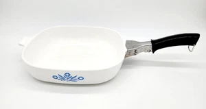 Cazuela de colección Corning Ware 10" patrón aciano azul con mango (sin tapa) - Imagen 1 de 10