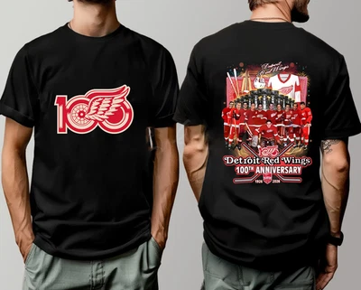 2sided Detroit Red Wings 100th Anniversary Tshirt - Image 1 of 4