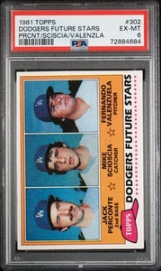 Dodgers Future Stars 1981 Topps #302 PSA 6 - Picture 1 of 2