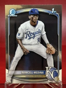 2025 Bowman Chrome Ramcell Medina #BCP-187 Prospects Kansas City Royals - Picture 1 of 2