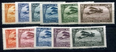 MAROC 1922 Yvert PA 1-11 * inutilizzato SET POSTA AEREA 112 € (F0929 - Immagine 1 di 2