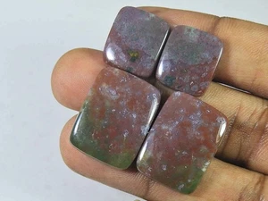 16-22MM Red Bloodstone 2Pcs Octagon Matched Pair Cabochon for Earring Making G65 - Picture 1 of 9